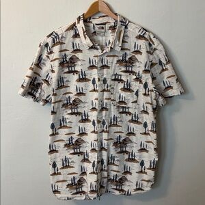 The North Face Baytrail Print Short Sleeve Shirt Size XXL Hiking Outdoors